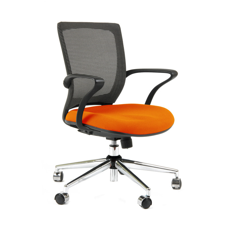 Silla TURIN Basic Marco negro Base Cromada